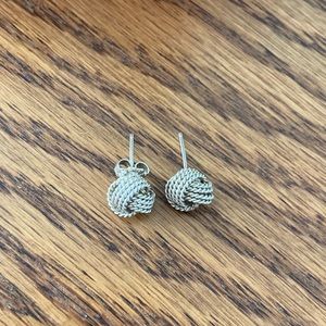 Tiffany’s Love Knot Sterling Silver stud earrings